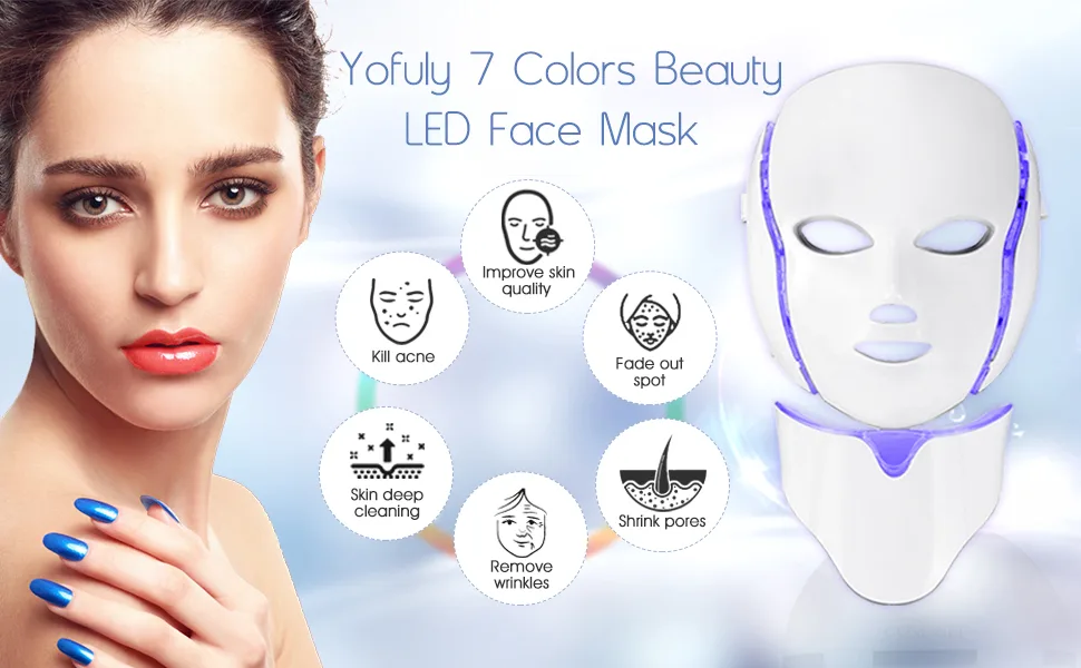 7 Colors Light Portable Face & Neck M -ask Machine for Home Use | 7 Colors - product information 20