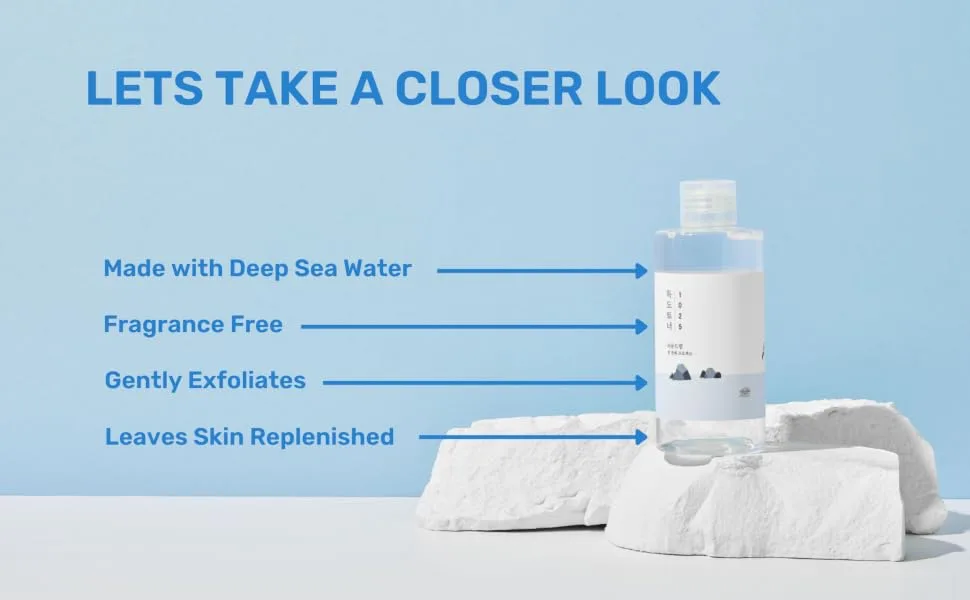 ROUND LAB Dokdo Toner | Exfoliate daed skin cells  Replenish skin with long lasting moisture  Hydrating  Watery Type Toner (6.76fl.oz) - Toner