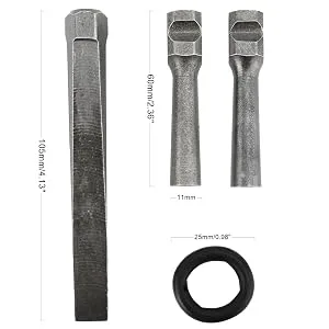 HighFree 10PCS Rock Wedge and Feather Shims 5/8  Concrete Marble Granite Rock Stone Splitting Hand Tools - 10 PACK