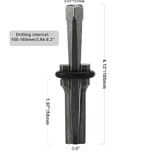 HighFree 10PCS Rock Wedge and Feather Shims 5/8  Concrete Marble Granite Rock Stone Splitting Hand Tools - SIZE