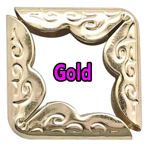 150PCS Book Corner Protector Metal Corner Cover for Scrapbook Album Menu Folder Include 50PCS Gold  50PCS Silver and 50PCS Bronze - xijie2