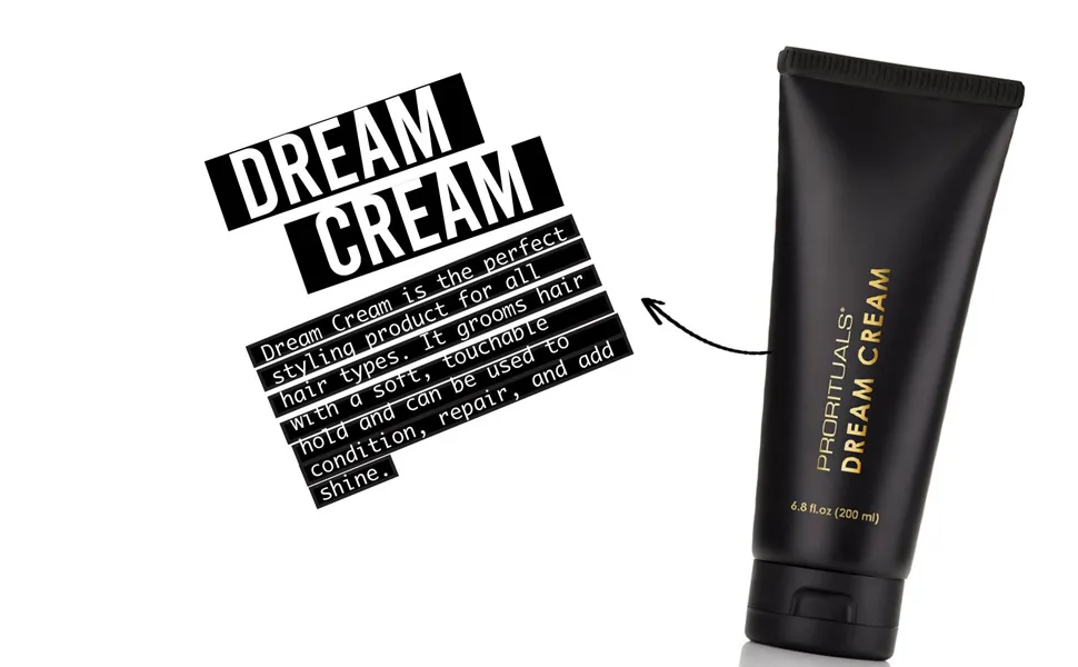 Prorituals Dream Cream - Leave In Styling Conditioner - hair styling cream