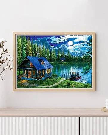 Eiflow 5D Diamond Painting Kits Tiger - DIY Diamond Art for Adults Craft Mosaic Making Gift(12x16in)  - product information 9