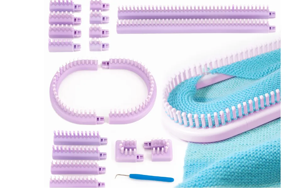 Authentic Knitting Board Adjustable Multi-Knit Loom  snap in parts  small and large gauge - Multi_Knit Loom