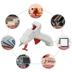 KeLDE Mini Hot Glue Gun - High Temperature Drip-Less Glue Gun with 10pcs Hot Glue Sticks for Craft Projects  10 Watts  10W Mini Size - craft glue gun