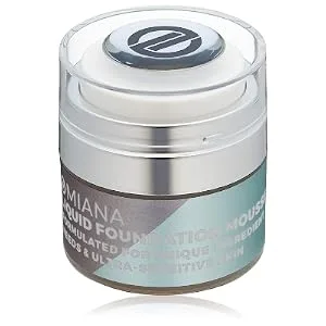 Omiana Liquid Foundation Mousse - Natural Foundation  Concealer  and Contour Makeup  Mica-Free  Made in the USA  Light Tan - Liquid Foundation Mousse