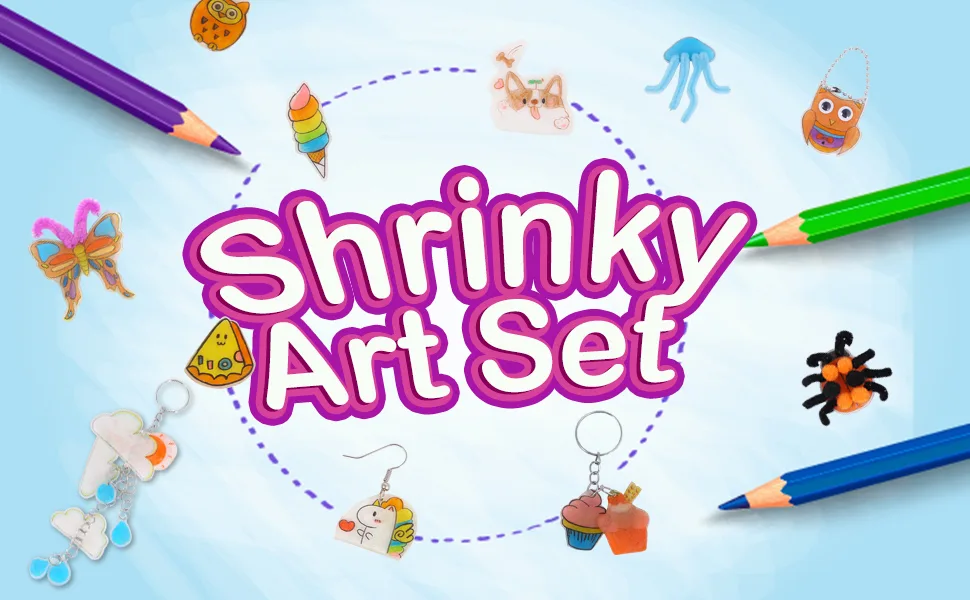 Auihiay 20 Pieces Sanded Shrink Plastic Sheets  Shrink Films Papers Kids Creative Craft  7.9 X 5.7 inch / 20 X 14.5 cm - shrinky sheet
