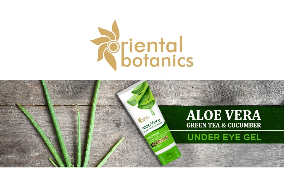 Oriental Botanics Aloe Vera  Green Tea & Cucumber Under Eye Gel  40ml - With Vitamin B3  B5 - product information 1