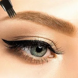 Boobeen Waterproof Eyebrow Pen - Microblading Eyebrow Pencil with a Micro-Fork Tip Applicator - Creates Natural Looking Brows Makeup Effortlessly Light Brown - product information 4