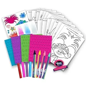 Tara Toys Trolls Hair Designer Rubbing Plates  Multi - Trolls Rubbing Plates Set