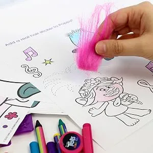 Tara Toys Trolls Hair Designer Rubbing Plates  Multi - Trolls Rubbing Plates Set