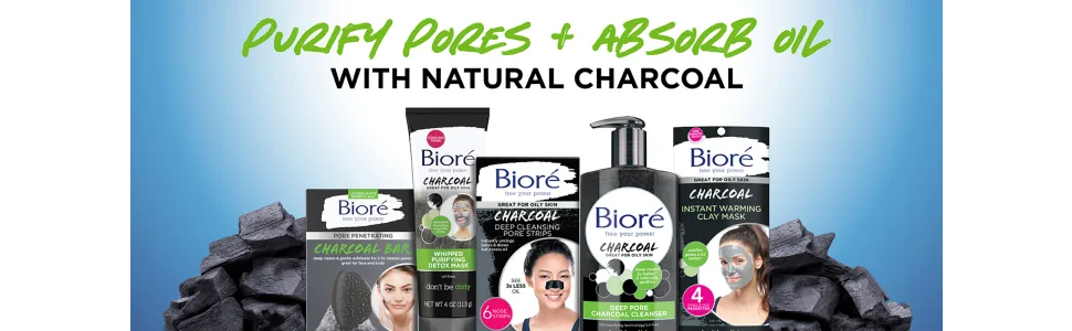 Bior  Men's Skincare Charcoal Face Wash  Deep Cleans Pores & Refreshes Skin  6.77 Fl. Ounces - image