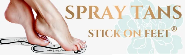 Economy 150 Pairs(300feets) Disposable Black Stick on Feet Spray Sunless Tanning Sole Protector - product information 1