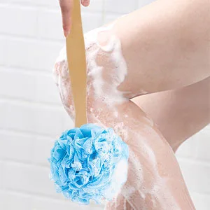 RASDDER Loofah on a Stick  Loofah Back Scrubber with PE Soft Mesh  Back Loofah with Handle  Loofah for Women Men - Enjoy your bath time with RASDDER bath sponge