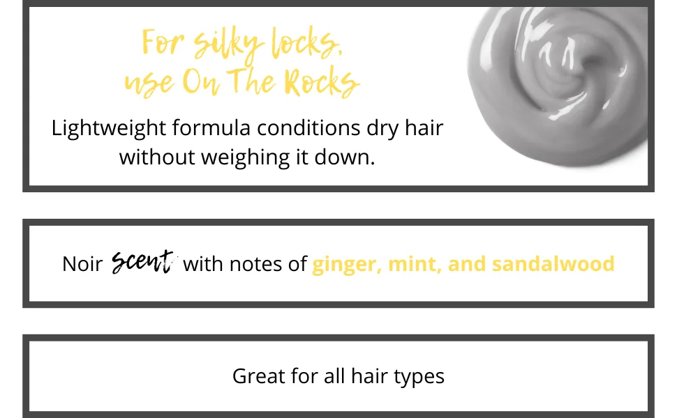 Drybar On the Rocks Lightweight Conditioner  Noir Scent | | Removes Impurities for a Healthy Shine (8.5 fl. oz) - drybar Lightweight formula conditions dry hair without weighing it down.