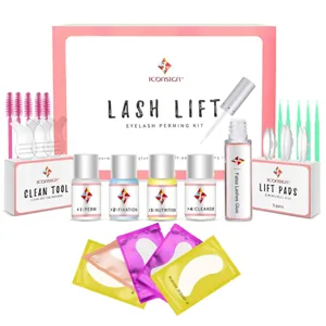 Lash Lift Kit  Eyelash Perm Kit  Missicee Professional Lash Curling  Semi-Permanent Curling Perming Wave Lash Lifting Tools  Eyelash Lash Extensions Kits  Suitable for Salon(Glue Upgraded Version) - eyelash perm kit