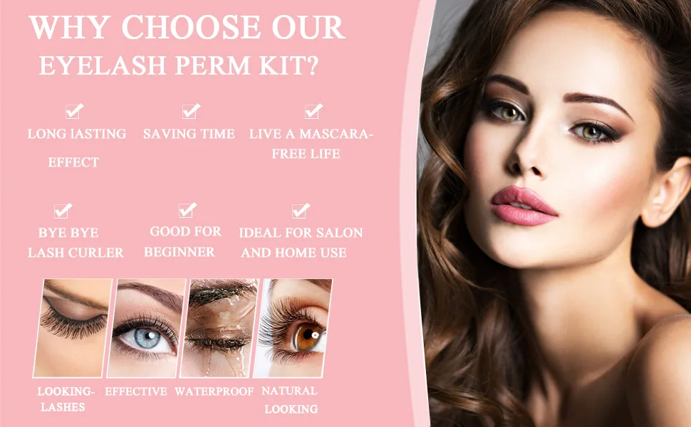 Lash Lift Kit  Eyelash Perm Kit  Missicee Professional Lash Curling  Semi-Permanent Curling Perming Wave Lash Lifting Tools  Eyelash Lash Extensions Kits  Suitable for Salon(Glue Upgraded Version) - EYELASHES PERM KIT