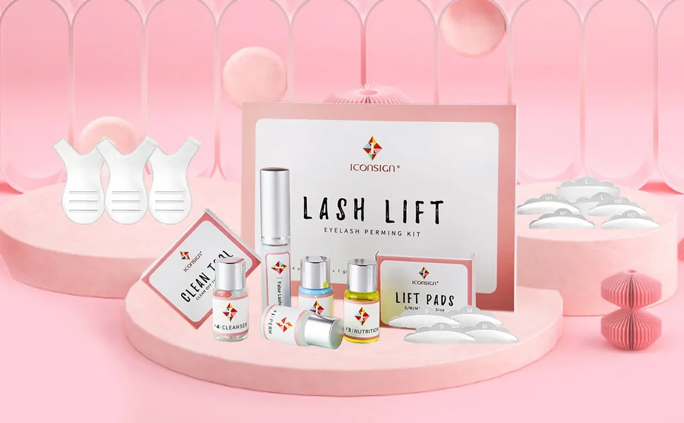 Lash Lift Kit  Eyelash Perm Kit  Missicee Professional Lash Curling  Semi-Permanent Curling Perming Wave Lash Lifting Tools  Eyelash Lash Extensions Kits  Suitable for Salon(Glue Upgraded Version) - Professional Eyelash Perm Kit
