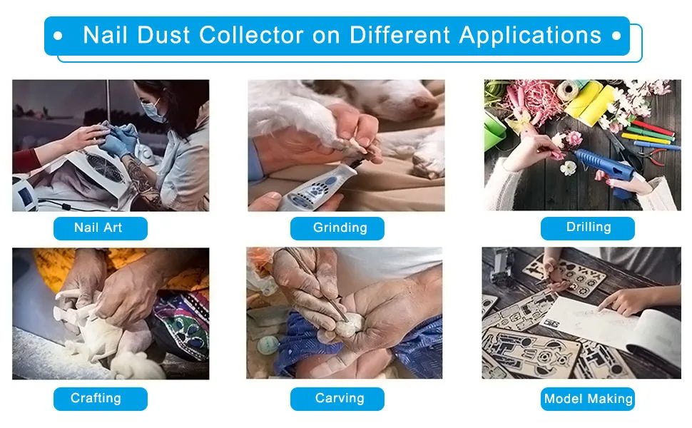 XBERSTAR Nail Dust Collector Filters Screen with 2Pcs Replacement for Nail Dust Vacuum Machine 2Pcs Filter Screen - nail dust collector