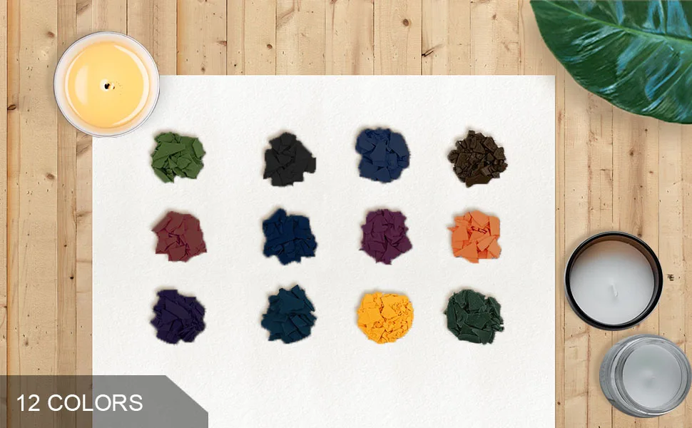 DIY Soy Candle Dye Cube Coloring for Unique Soy Candles  Scented Candle Making 12 Dye Colors - product information 2