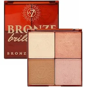 Bronze Brilliance Bronze & Glow Palette Medium/Dark - W7 Bronze Brilliance Light/Medium Bronze & Glow Palette