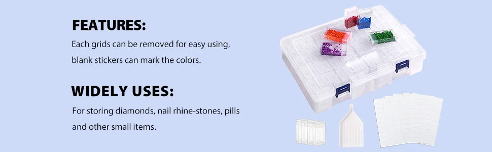 SGHUO Diamond Painting Storage Containers 84 Grids - product information 4