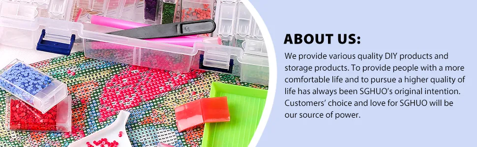 SGHUO Diamond Painting Storage Containers 84 Grids - product information 6