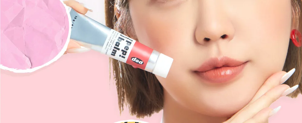 I'M MEME Multi-use Lip and Cheek Tint - Pep! Balm | With Shea Butter  Gift  Liquid Blush and Lip Paint  Travel-Friendly  005 Brink  0.52 Oz - pepbalm