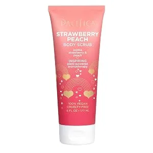 Pacifica Body Scrub - Stawberry Peach 6 oz - product information 2