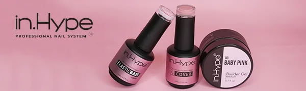 IN.HYPE Structure/Brush on Liquid Builder Gel/Hard Gel in a Bottle (BIAB) for Nail Enhancing (Nude 8) - rubber base