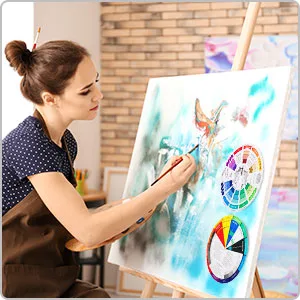 2 Pieces Color Wheel  Paint Mixing Learning Guide Art Class Teaching Tool Color Wheels for Makeup Blending Board Chart Color Mixed Guide Mix Colours (9.05 Inch/ 23 cm) 9.06 Inch/ 23 cm - product information 4