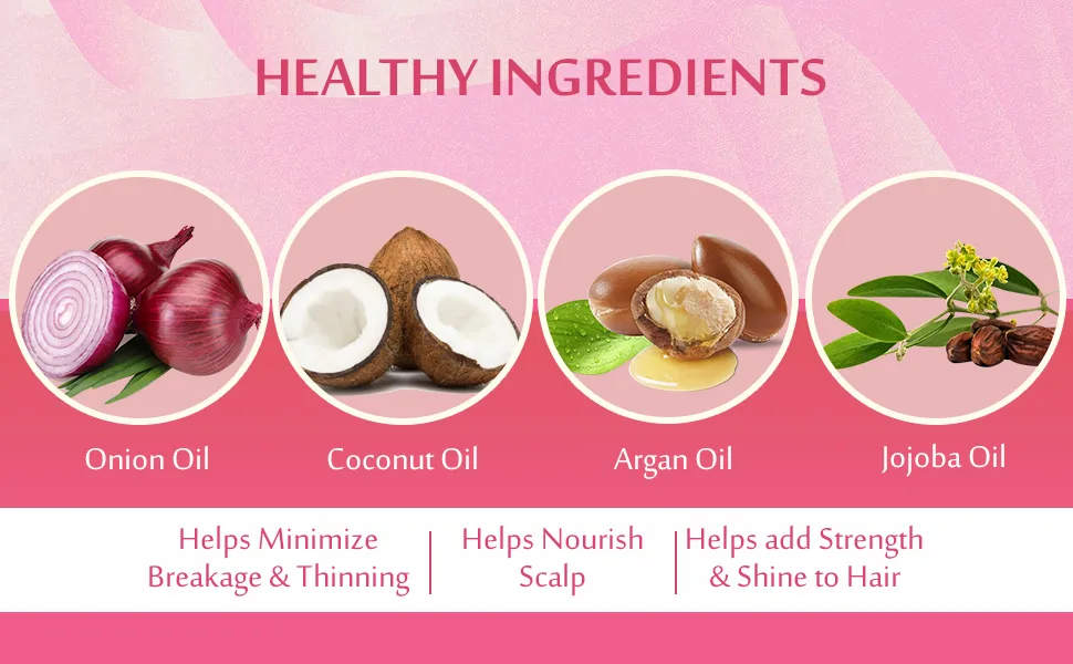 UPAKARMA Onion Black Seed Hair Oil with 12 Essential Oils - 6.8 Fl Oz - onion oil