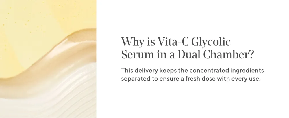 Murad Vita-C Glycolic Serum - Environmental Shield Skin Brightening Vitamin C Face Serum - Hyperpigmentation Treatment Backed by Science  1 Fl Oz - why dual chamber