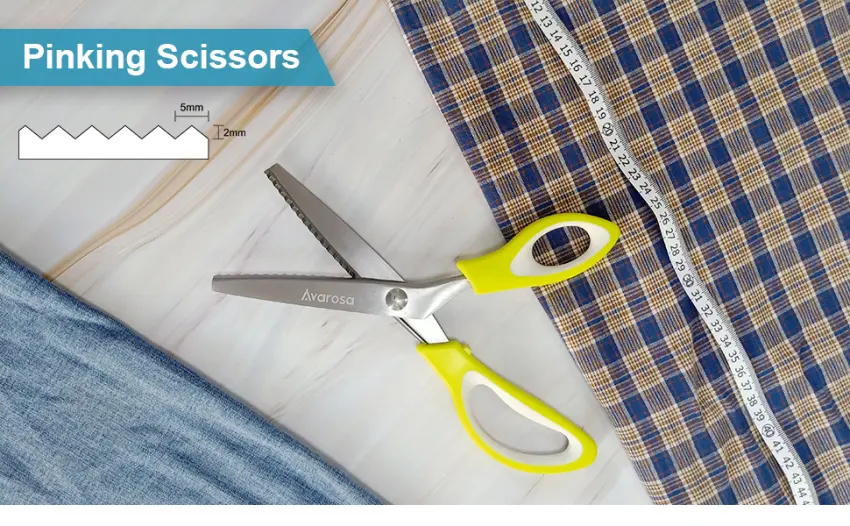 Pinking Shears for Fabric Pinking Sewing Fabric shears Zig Zag Sewing scissors  Heavy Duty  Sharp and Durable Blade  Nice Clean Cutting  Comfortable Grip  Easy to Use  9.5'' - product information 1