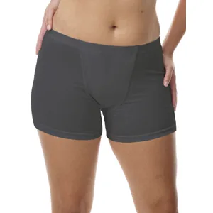 Vulvar Varicosity and Prolapse Support Boy-Leg Brief with Groin Compression Bands - 523 Black Medium - Underworks, vulvar,varicosity,prolapse,support,brief,goin,vulvar varicosities, vulvar swelling,boxer