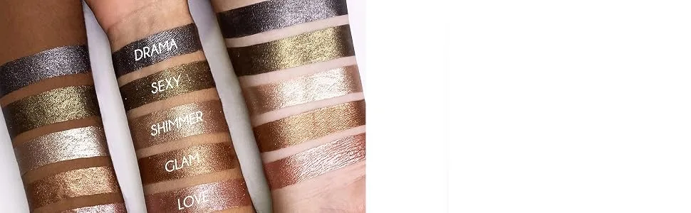 Girlactik Metallic Sparkle Eye Shadow - Shimmer (Taupe) - product information 3