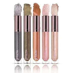 Girlactik Metallic Sparkle Eye Shadow - Shimmer (Taupe) - lips stick