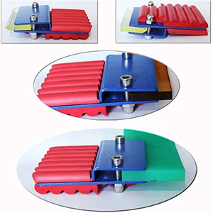 INTBUYING 13 Modular Screen Printing Squeegee Assembling Metal Scraper Sponge Handle 65 Durometer Water Squeegee Ink Scraper - product information 6