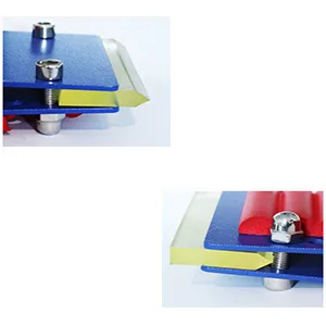 INTBUYING 13 Modular Screen Printing Squeegee Assembling Metal Scraper Sponge Handle 65 Durometer Water Squeegee Ink Scraper - product information 7