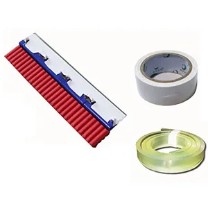 INTBUYING 13 Modular Screen Printing Squeegee Assembling Metal Scraper Sponge Handle 65 Durometer Water Squeegee Ink Scraper - product information 9