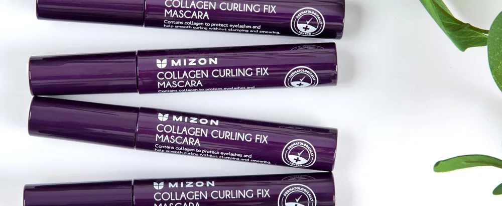 MIZON Collagen Curling Fix Mascara  long lasting mascara  no smudges  volume mascara  collagen mascara (6ml tube) - collagen mascara