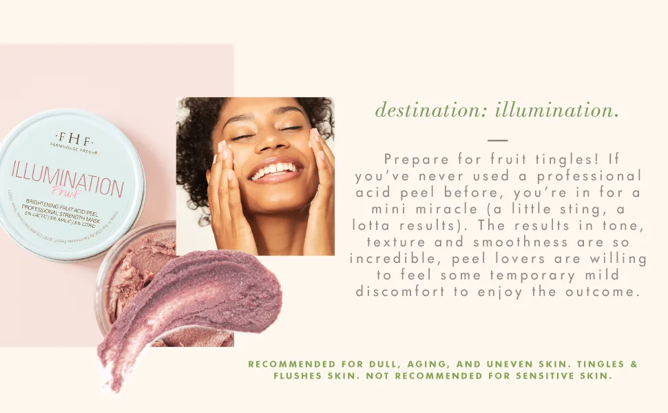 FarmHouse Fresh Illumination Fruit Professional Strength Brightening Fruit Acid Peel Mask  3 fl. oz. - Illumination Fruit