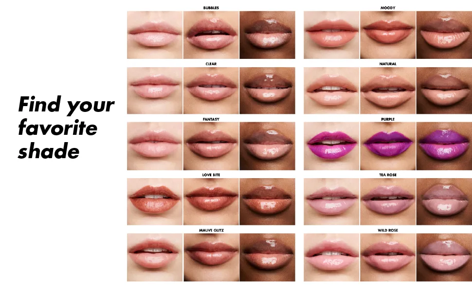 e.l.f.  Lip Lacquer  Moisturizing  Shiny  Non-Sticky  Long Lasting  Provides Maximum Color  Glides On  Fantasy  0.08 Fl Oz - Lip Lacquer 03