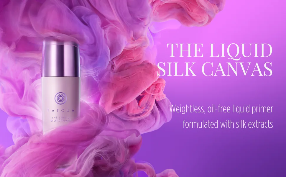 Tatcha Liquid Silk Canvas | Weightless Oil-Free Liquid Silk Face Primer  30 ml | 1 oz - tatcha the liquid silk canvas