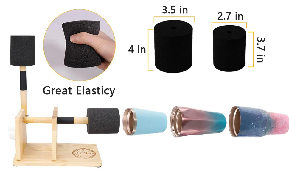 Multi Cup Turner for Tumblers 4X Cup Spinner for Tumblers with 4 ON/Off Switch for Epoxy Resin Tumblers Creating Craft  Wood 1X - epoxy tumbler kit