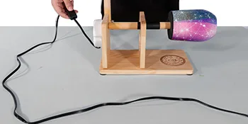 Multi Cup Turner for Tumblers 4X Cup Spinner for Tumblers with 4 ON/Off Switch for Epoxy Resin Tumblers Creating Craft  Wood 1X - switch