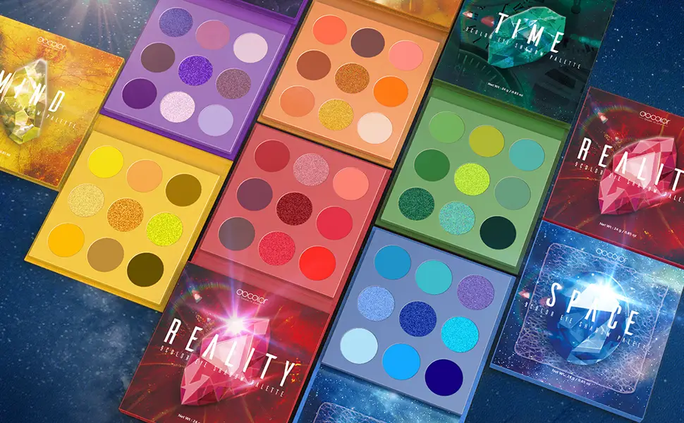 Docolor Eyeshadow Palette  Gemstone 54 Colors Makeup Palette Eye Shadow Matte Glitter Professional Makeup Eye Shadow Powder Long Lasting Waterproof Cosmetic Eyeshadow Palette - Eyeshadow Palette