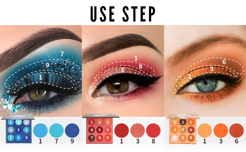 Docolor Eyeshadow Palette  Gemstone 54 Colors Makeup Palette Eye Shadow Matte Glitter Professional Makeup Eye Shadow Powder Long Lasting Waterproof Cosmetic Eyeshadow Palette - Eyeshadow Palette