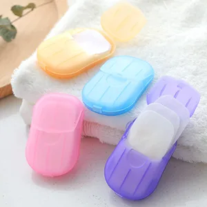 6 Boxes (300 Sheets) Portable Disposable Soap Sheets  Mini Paper Soap Sheets Portable Hand Washing Travel Hiking Washing Hand Bath Toiletry Bathing Soap - product information 30