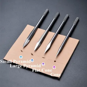 4 in 1 Wooden Handle Leather Craft Sewing Kit Diamond Awl DIY Hole Punch Tool for Leather Sewing Hand Stitching - product information 10